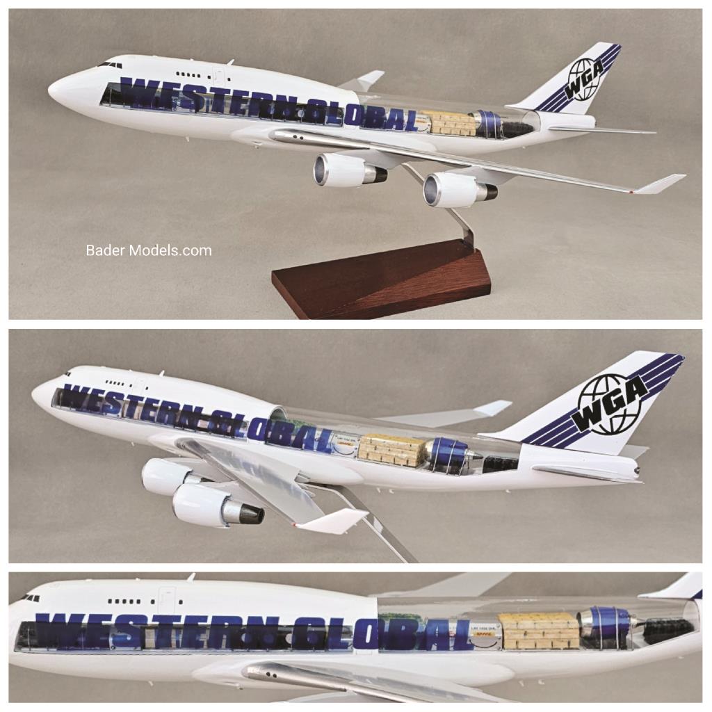 Western Global - B747-400F - (1:144) - 180° Clear Top